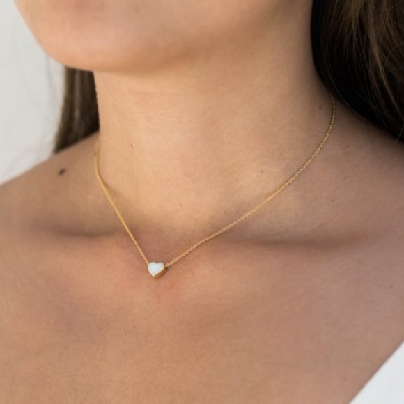 4 for $20 Heart Choker Necklace (Gold) - Picture 2 of 6